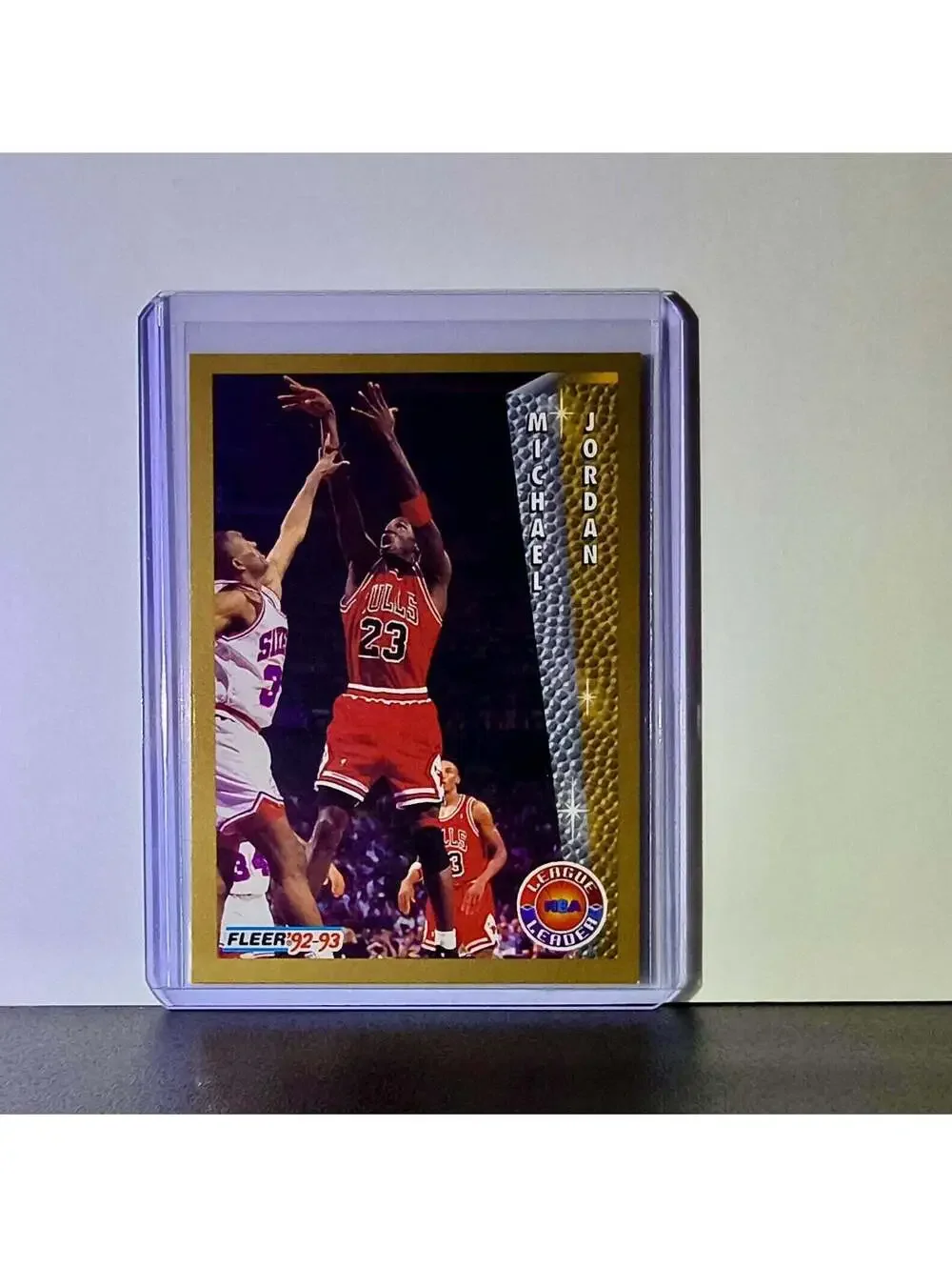 Michael Jordan 1992-93 Fleer League Leader #238 Basketball Card Chicago Bulls